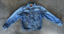 Vintage Levis Denim Trucker Jacket Mens 70507 Blue Jeans Small