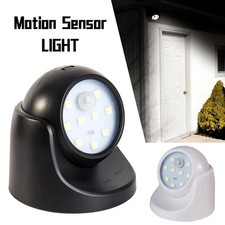 360&deg; Battery Operated Motion Sensor LED Wall Light Indoor Outdoor Garden Securit