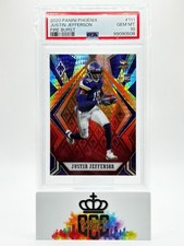 2020 Panini Phoenix Justin Jefferson Fire Burst Rookie Card RC #111 PSA 10. rookie card picture
