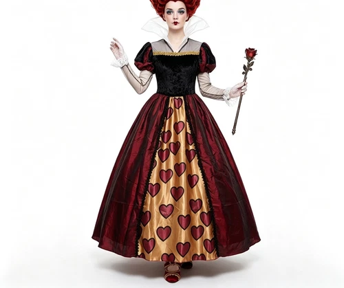 Queen of Hearts Costume Adult Womens Fancy Dress Halloween Cosplay Outfit Sz XL