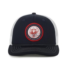 Navy Blue Made in America 250th Anniversary Trucker Hat โ Bald Eagle Patch