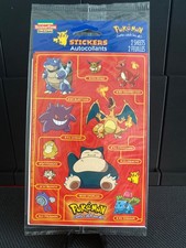 VINTAGE 1999 NINTENDO POKEMON STICKERS STICKER TIME SEALED IN PACKAGE NEW