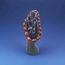 Art Deco Kirsch Bernstein Bakelit Halskette