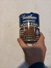 Varathane Water Based Ebony Wood Stain Quart Fast Drying Low Odor Easy Cleanup
