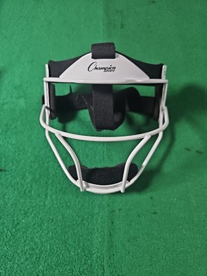 Champion Sports Adult Size Softball Mask / White / 