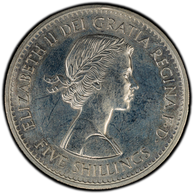 1960 Great Britain 1 Crown British Exhibition New York PCGS PL62