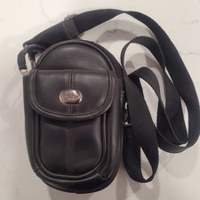 Padded Camera/Storage Case Double Zipper, Shoulder Strap, Belt Loop Black 