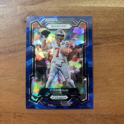 2024 Panini Prizm Draft Picks #63 C.J. Stroud Blue Ice ~ /99