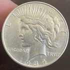 1934 D Peace Silver Dollar ~ RARE 90% Silver $1 ~ Estate Sale Coin