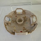 Vintage Lava Pebble Glaze Italian Pottery Trinket Dish Bowl Fanciullaci — photo 5