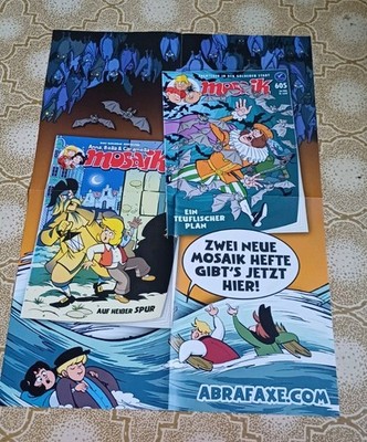 Mosaik Werbeplakat Poster Werbung Mai 2026 RAR Abrafaxe & Abrafaxe Mädchen