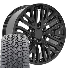 Set4 Oe Cv37 20x9 Gloss Black Wheels 27555r20 At2 Tires 6x139.7 Set4 Oe Cv37 20x9 Gloss Black Wheels 27555r20 At2 Tires 6x139.7