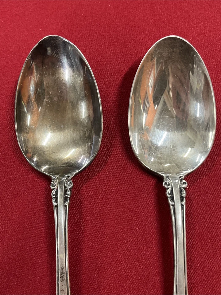 Two Vintage 925 Sterling Silver Gorham Sterling Medici Tablespoon - Image 3 of 4