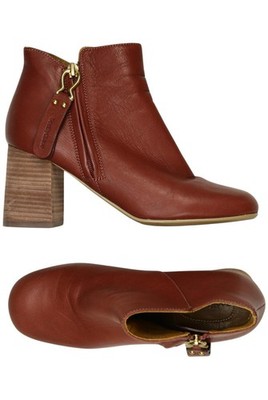 See by Chloe Stiefelette Damen Ankle Boots Booties Gr. 37 Rot #zu3urgq