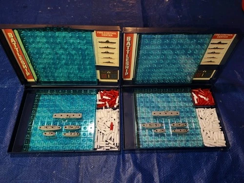Vintage Milton Bradley Battleship Board Game Travel Complete No Box