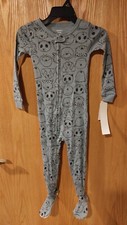 NWT Toddler Boys Carters Footed Pj size 4T Animal Heads -4923