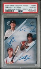 2021 Bowman Transcendent Luciano Gorman Torkelson Triple Rookie Auto /100 Psa 10