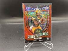 Trey Lance 2021 Prizm Draft Red Circles Disco #164 49ers Cowboys RC