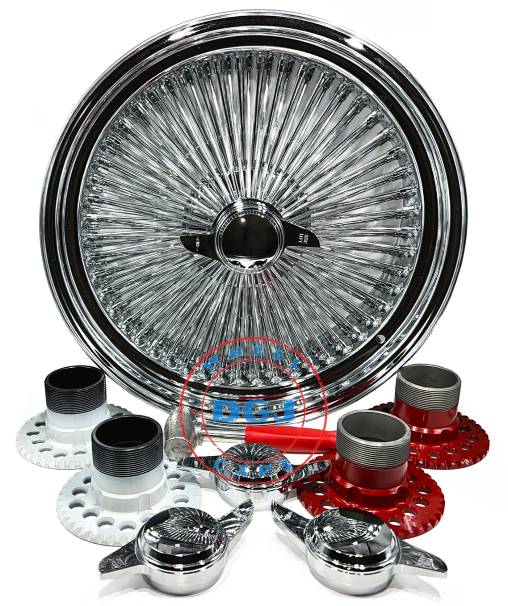 20x8 Standard 150 Spokes All Chrome Lowrider Wire Wheels | eBay