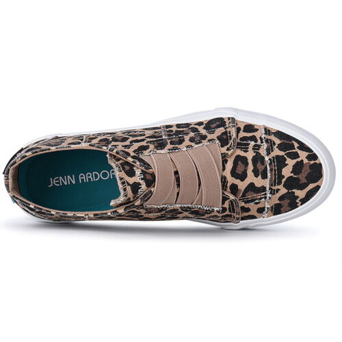Jenn Ardor Damen Canvas Slipper Turnschuhe niedrig oben Freizeit Wanderschuhe für Tennis - Bild 41 von 83
