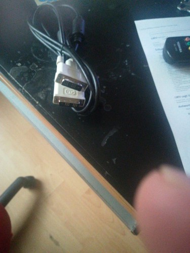Kabel Vom Rechner Zum Bildschirm Weiß - Photo 3/3