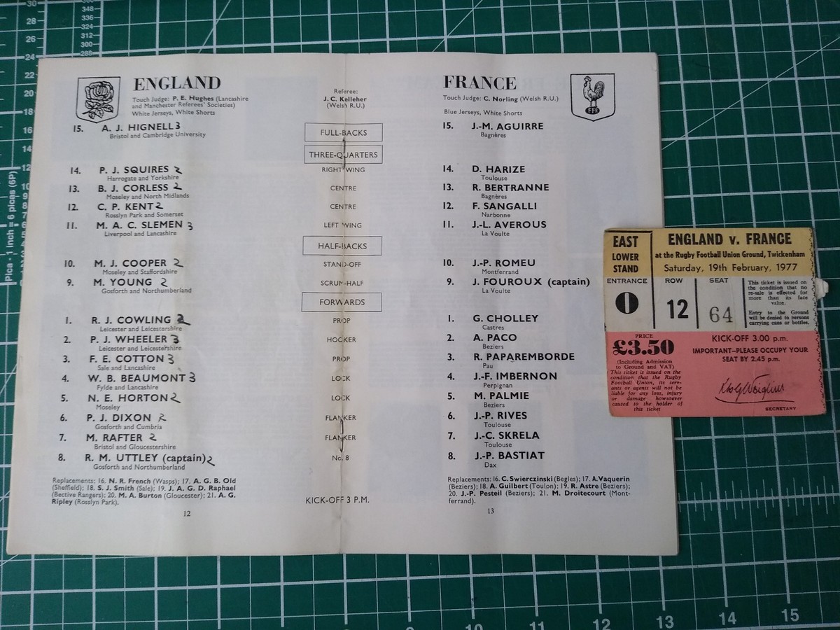 Match de rugby - Angleterre v All Blacks - 1983 - Photo et Tableau - Editions Limitées - Achat / Vente