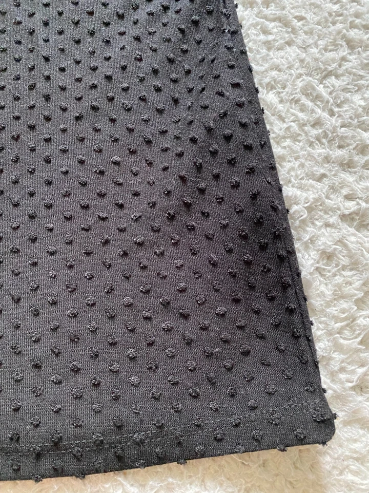 Blusa de manga corta con cuello redondo manchada para mujer Laura Scott Negra Talla M Foto 2 de 4