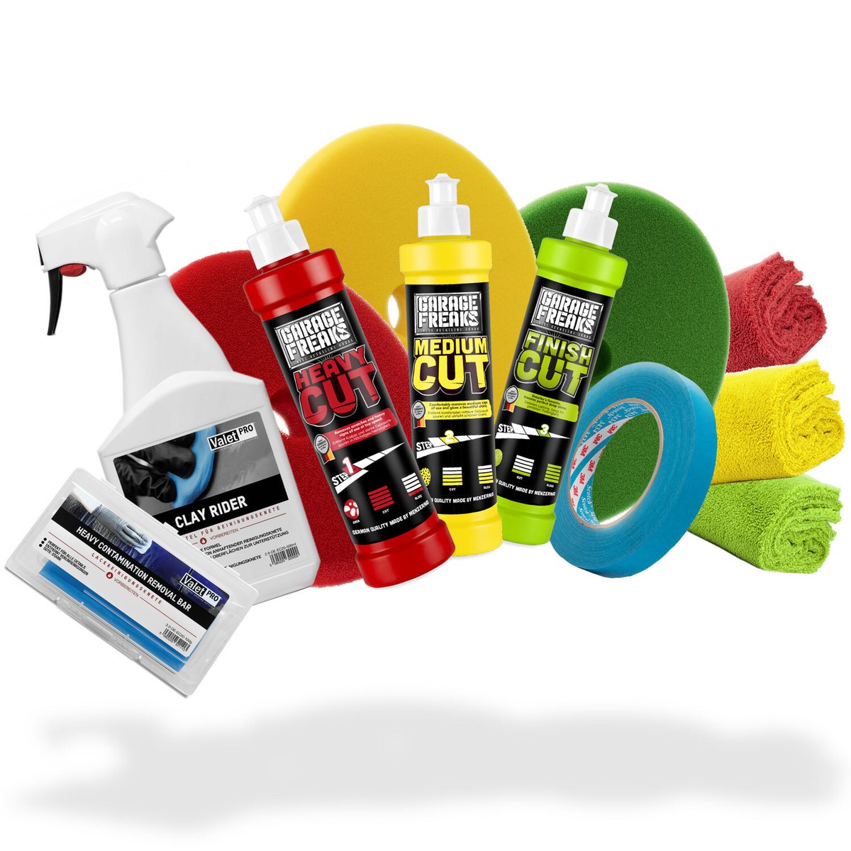 Garage Freaks Polituren 250ml + ValetPRO Clay Rider 500ml + Reinigungsknete 100g | eBay Garage Freaks Polituren 250ml + ValetPRO Clay Rider 500ml + Reinigungsknete 100g | eBay