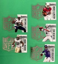LOT OF (5) 2015 PANINI PRESTIGE FOOTBALL NFL SHIELD INSERT CARDS GATES, NEWTON
