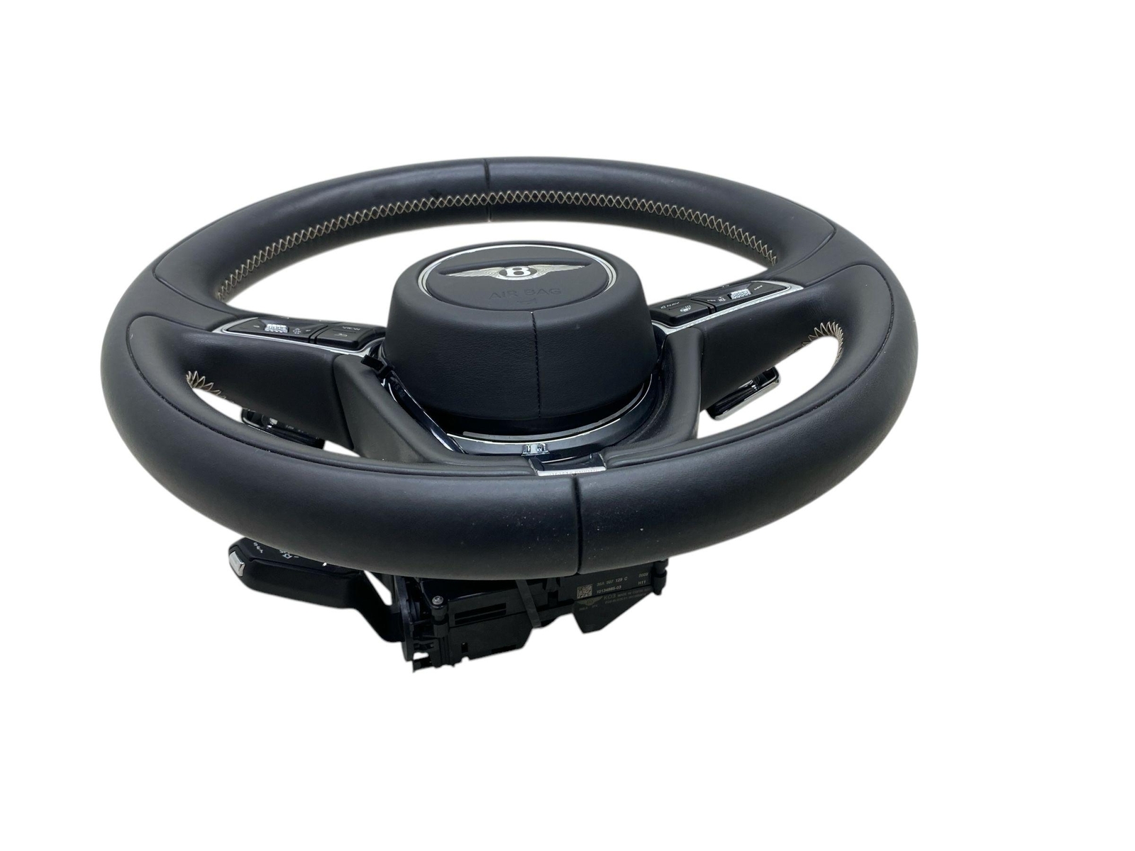2016-2020 BENTLEY BENTAYGA OEM STEERING WHEEL W/ AIRBAG CLOCKSPRING COMBO SWITCH