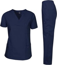 NWT SZ L Dagacci Medical Uniform NAVY Scrub Set Unisex Medical SHIRT PANT