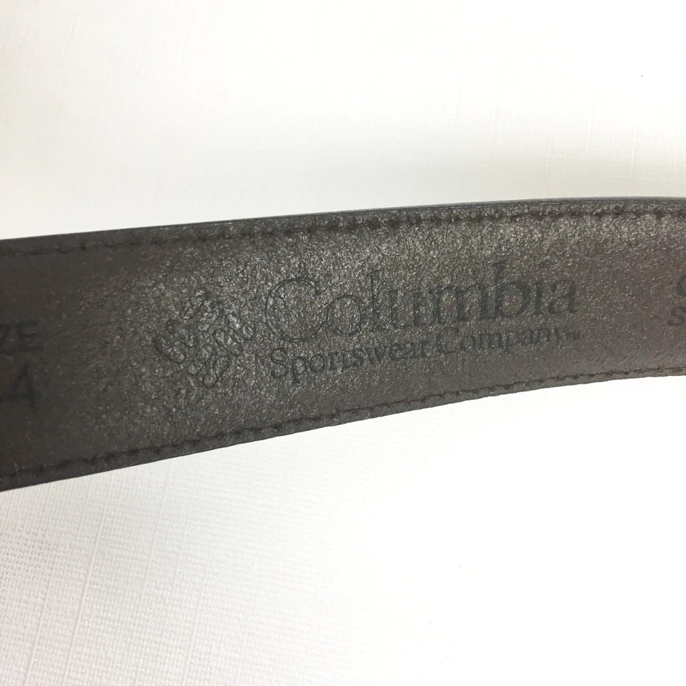 Vestido informal Columbia para hombre 44 cinturón forro de cuero marrón NUEVO Foto 4 de 4