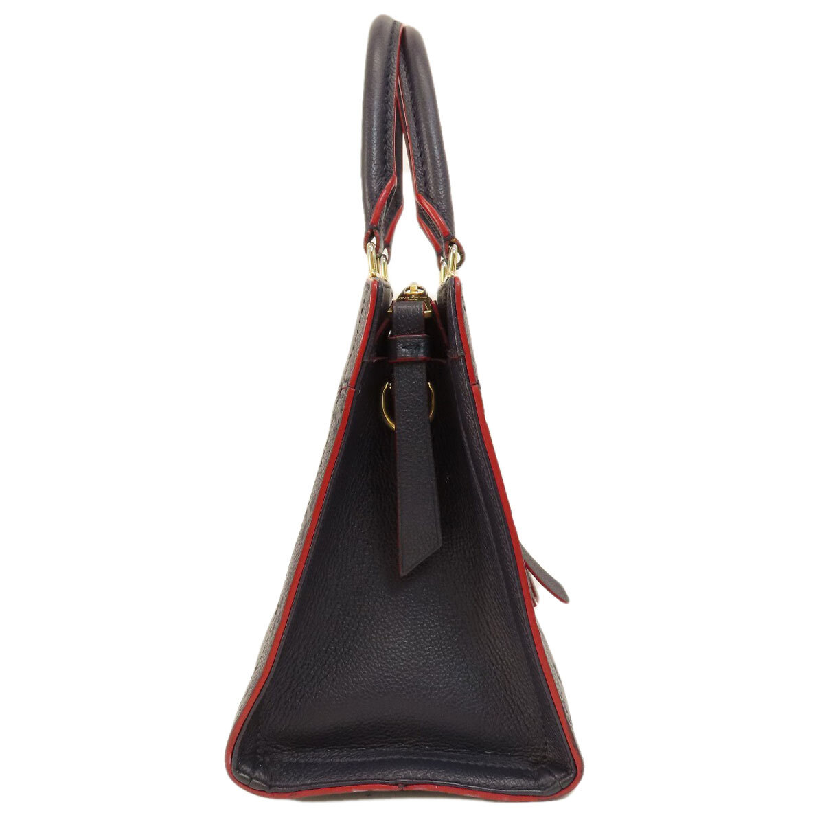 LOUIS VUITTON M54195 Handbag Three PM Marine Rouge Empreinte | eBay 