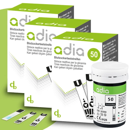 adia Blutzuckerteststreifen, Teststreifen für Diabetiker zur Diabetes-Kontrolle - Bild 3 von 14