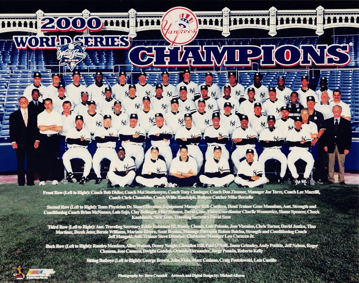 2000 WORLD CHAMPION NY Yankees 8x10 Team Photo | eBay