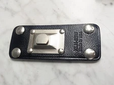 Kenwood KLH-6SW Leather Black Belt Radio Case Detachable Swivel Belt Loop