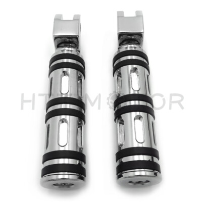 Edge Cut Footpegs For Yamaha V-Star 1100 650 Custom Stryker V-Max Virago Bolt