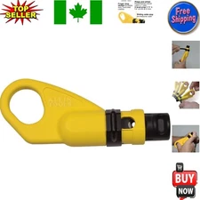 Efficient Klein Coaxial Cable Stripper with Sliding Depth Gauge & Finger Loop