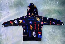 Nike All Over Print Swoosh Pull Over Hoodie Size Toddler S  4-5 Years.