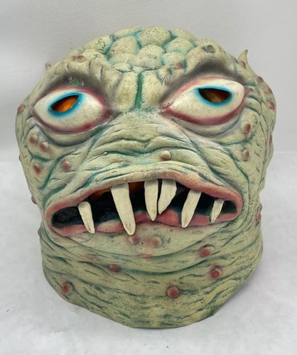 Vintage 2001 Paper Magic Group Glow In The Dark Halloween Mask ~ Swamp Creature - Afbeelding 1 van 5
