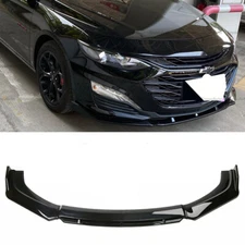 For Chevrolet Malibu Front Bumper Lip Spoiler Splitter Diffuser Gloss Black 