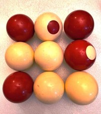 Bumper Pool Ball Single Red or White Free Shipping
