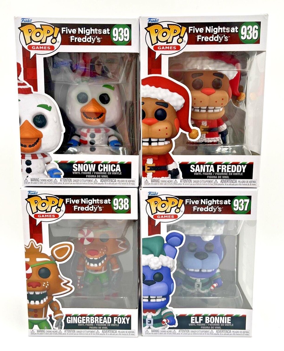 Five Nights at Freddys Holiday Santa Freddy Bonnie Chica