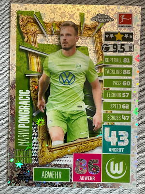 2020-21 Topps Match Attax Chrome Bundesliga Refractor X-Fractor Marin Pongracic