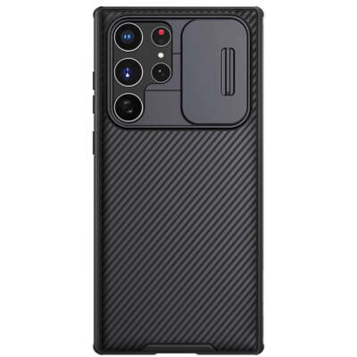 Handyhülle für Galaxy S22 Ultra Nillkin Case Cover Futeral Hülle Tasche Schwarz