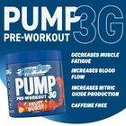 Stim Free Pre Workout Powder Pump 3G Creatine, Amino Acids, Vit B - 25 Servings