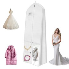 Extra Large Wedding Dress Bridal Gown Garment Breathable Cover Storage Bag 180CM