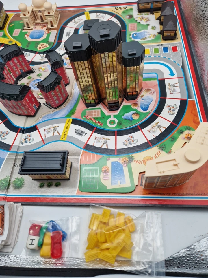 ⚡HOTEL MB Spiele Brettspiel Große schwarze Ausgabe 1986 vollständig + Laternen ⚡ - Bild 4 von 4