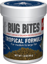 Fluval Bug Bites Tropical Fish Food, Large Granules for Medium to Large Sized Fi