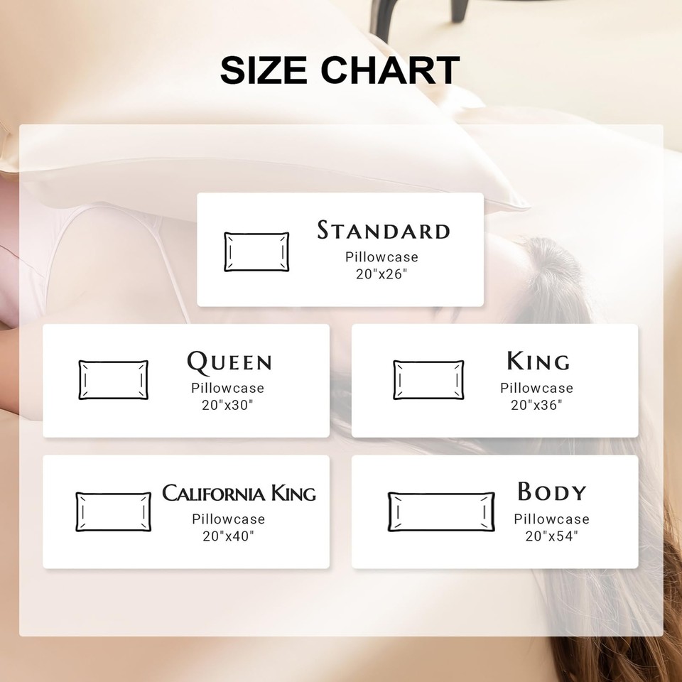 THXSILK Silk Pillowcase 22 Momme Pure Mulberry Silk Pillowcases with